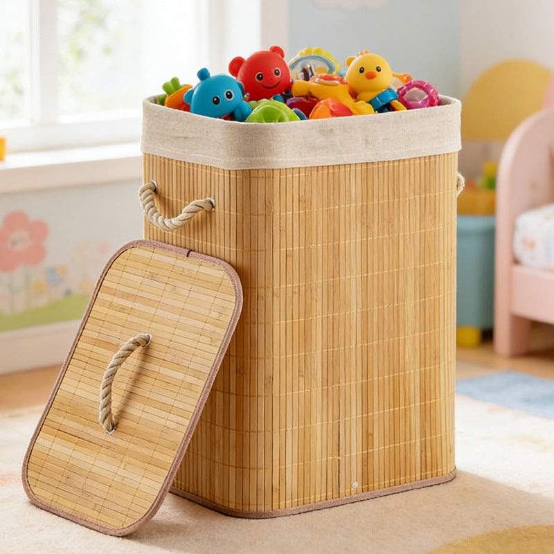 Laundry basket with lid and handle Acalora