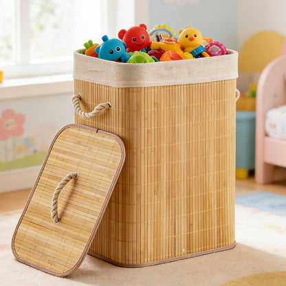 Laundry basket with lid and handle Acalora