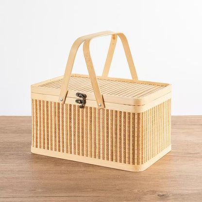 Practical Storage Basket Made of Rattan Acalora