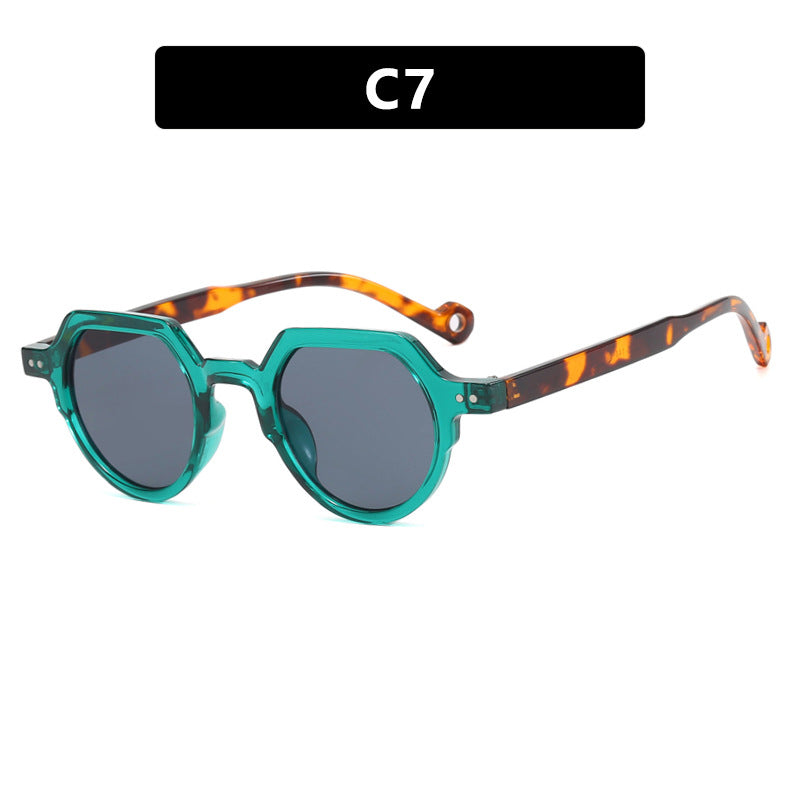 Women's geometric sunglasses with protective UV filter and robust frame Karnz