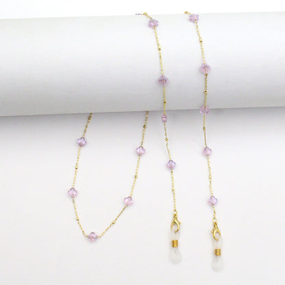 Elegant Crystal-Designed Eyewear Chain Acalora