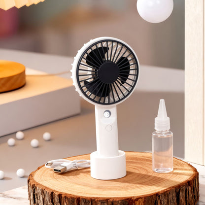 Women's portable hand fan with spray function Brehn
