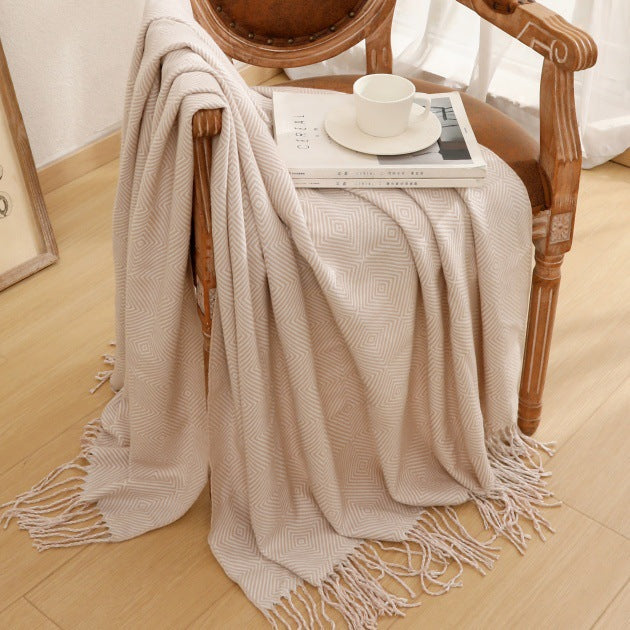 Decorative Woven Throw Blanket