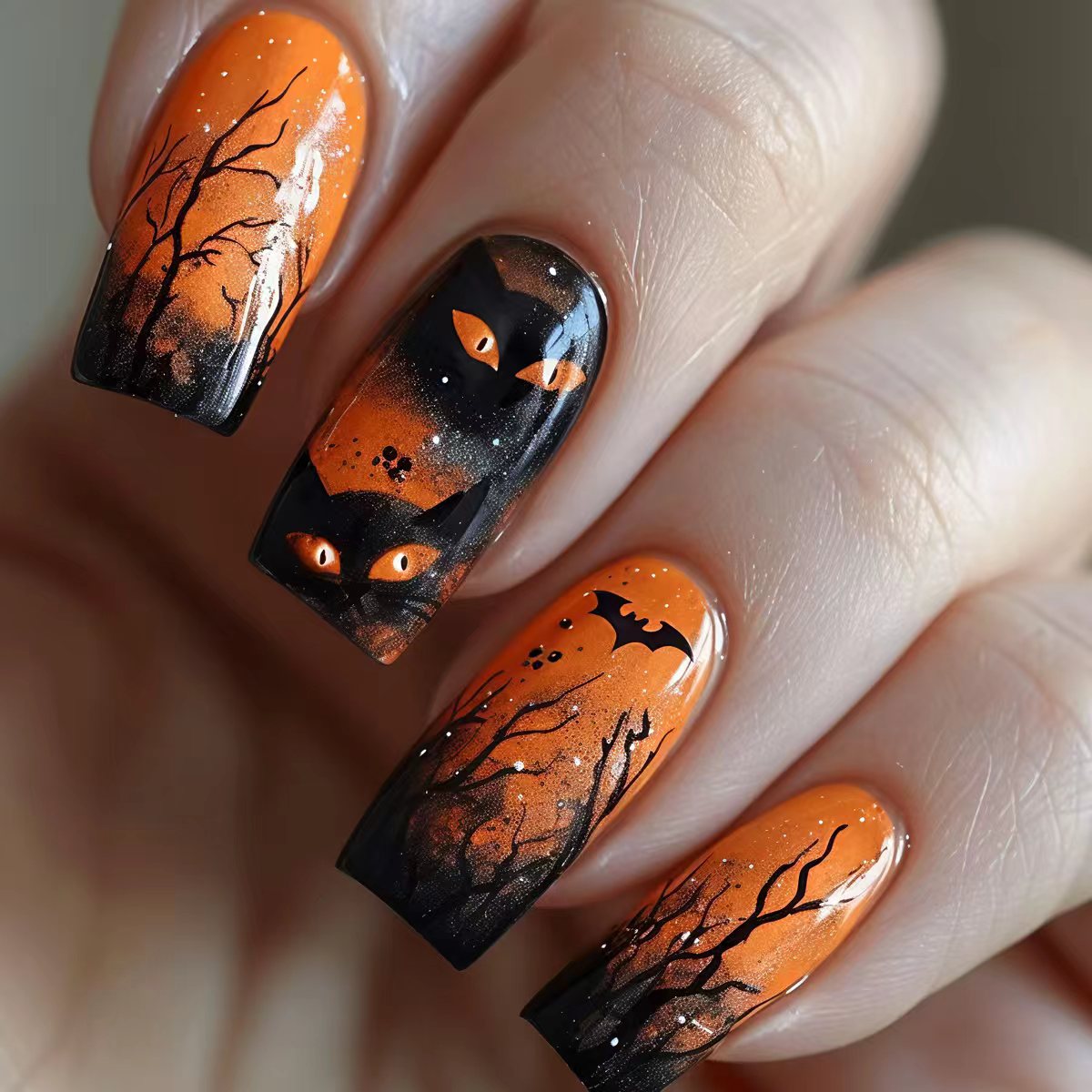 Halloween-Themed Artistic Nail Wraps Acalora
