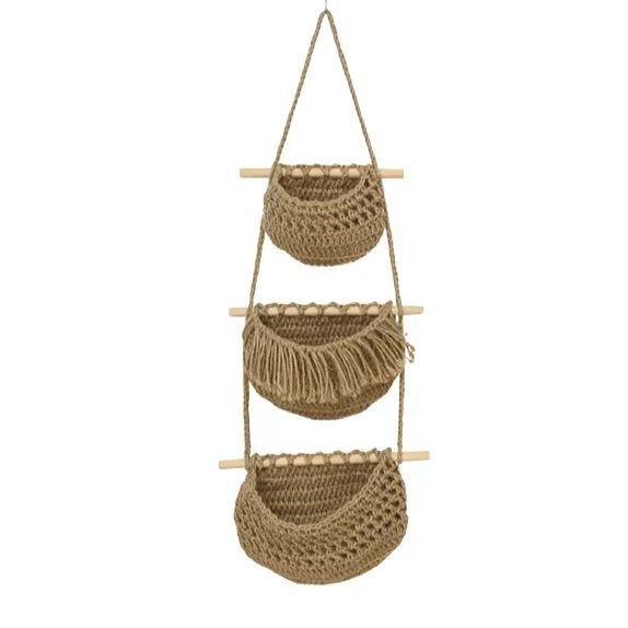 Hanging Crochet Storage Baskets Acalora