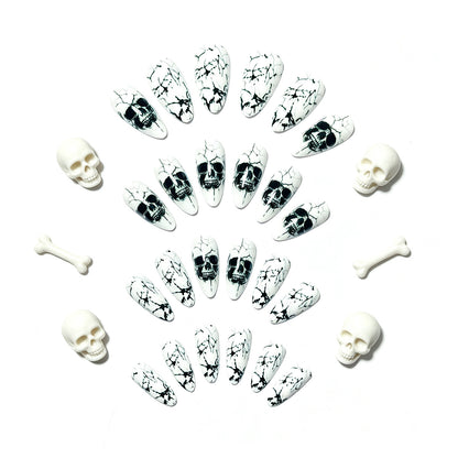 Artistic Skull Design Nail Wraps Acalora