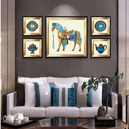 Creative Horse Riding Art Wall Decoration