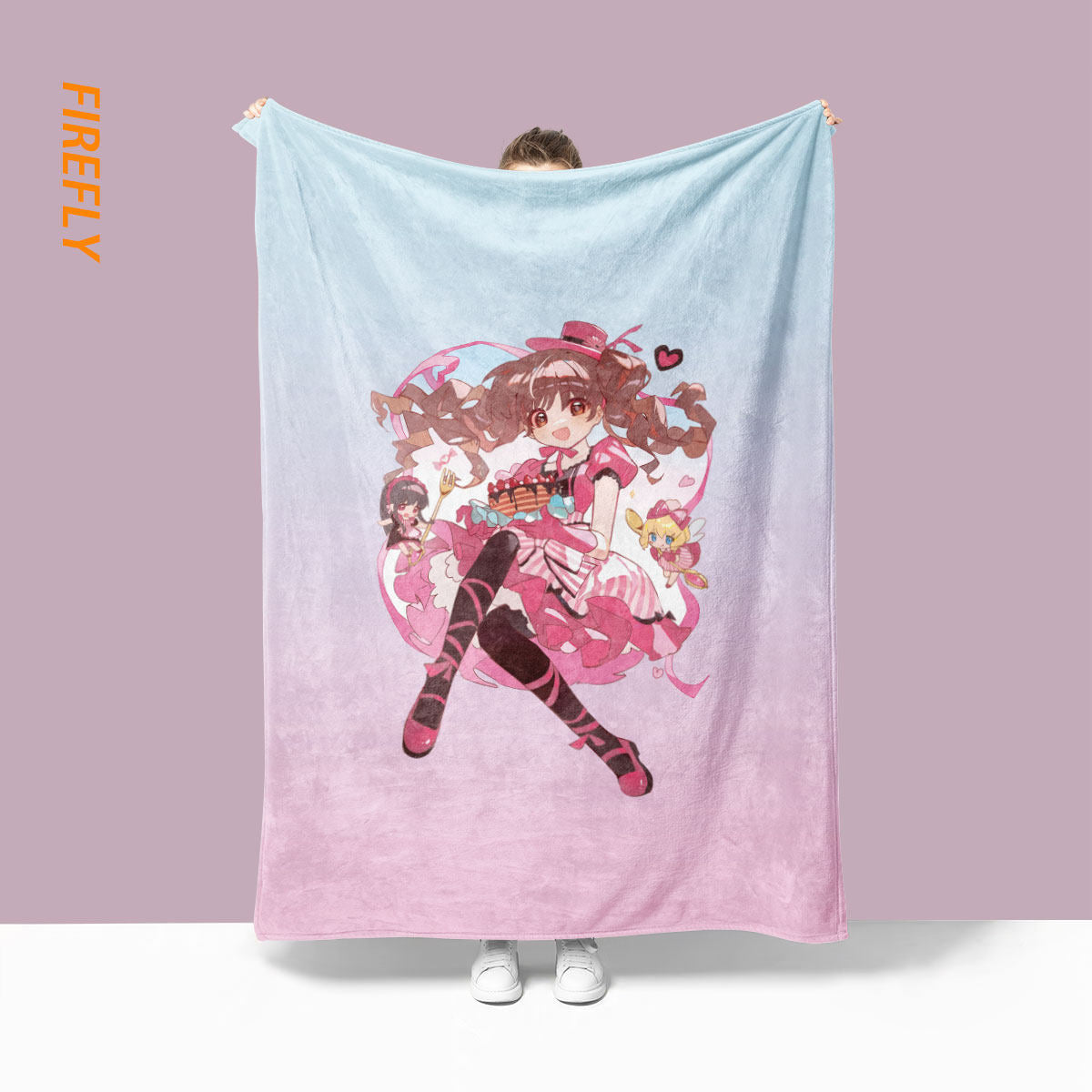Plush Anime Character Blanket