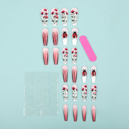 Creative Nail Art Set with Floral Motifs Acalora