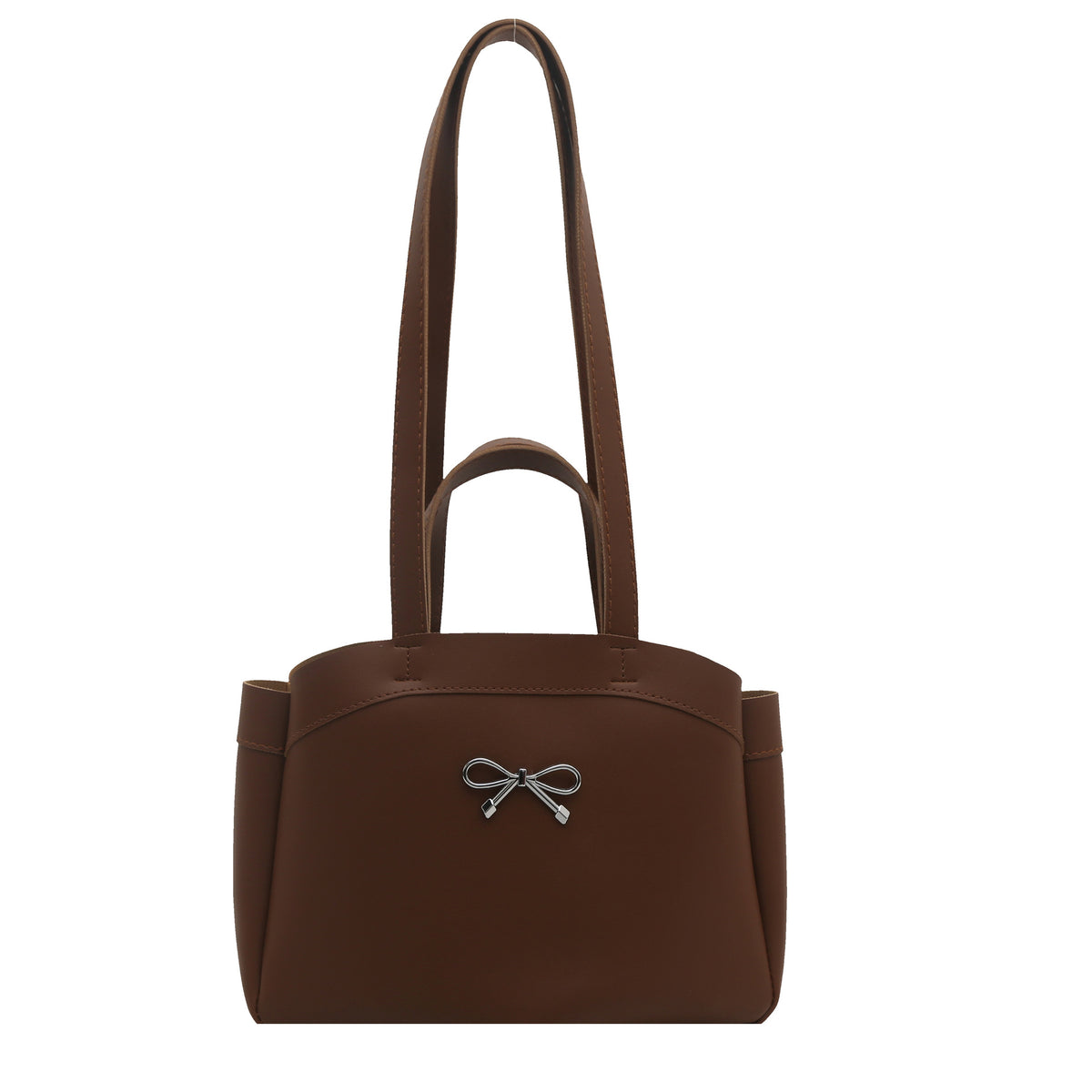 Elegant Bow Accent Handheld Tote Bag Acalora