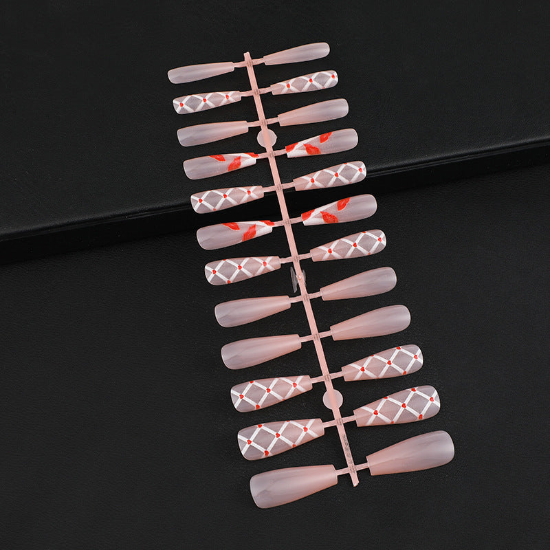 Artificial nails with floral and geometric designs Acalora