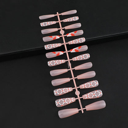 Artificial nails with floral and geometric designs Acalora