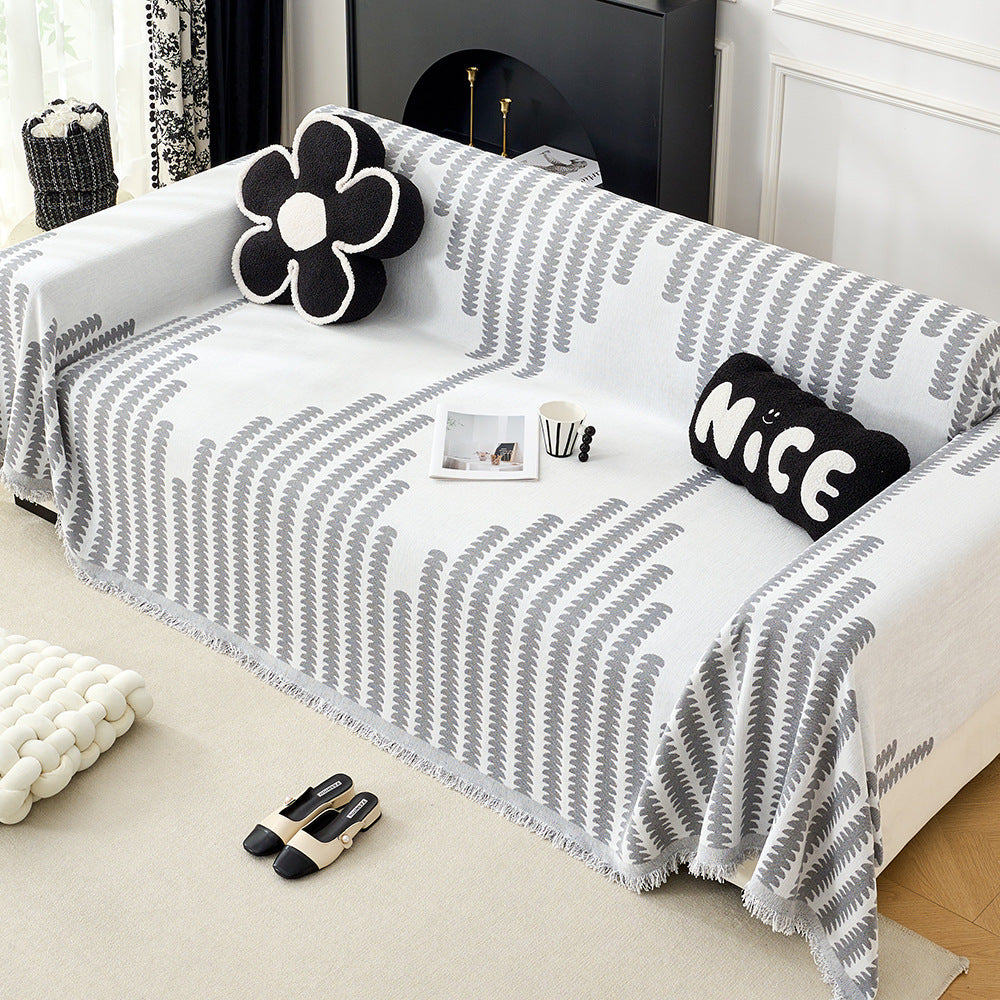 Decorative Fringe Throw Blanket
