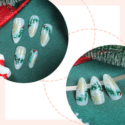 Seasonal Holiday-Themed Press-On Nail Set Acalora