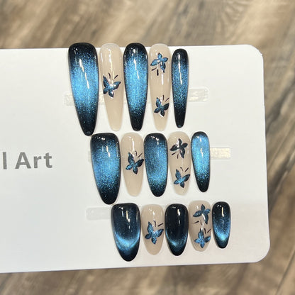 Artistic Butterfly-Accent Press-On Nail Set Acalora