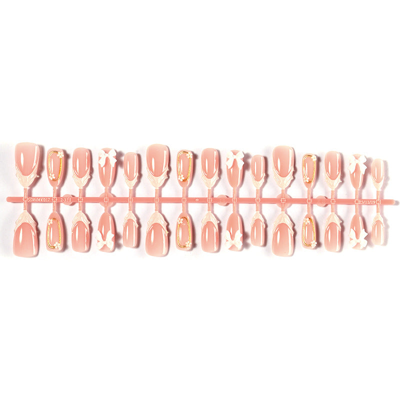Elegant 3D Floral Press-On Nail Art Set Acalora