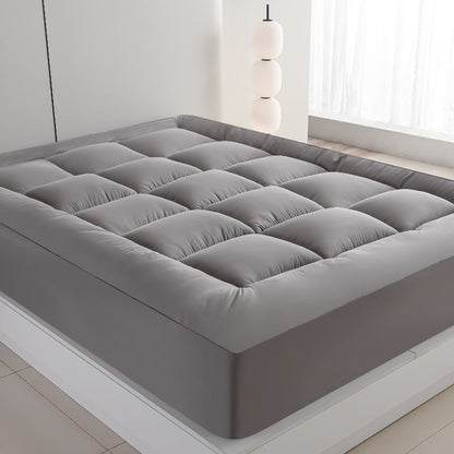Ultimate Cooling Mattress Pad – Premium Quilted Pillow Top, Luxuriously Fluffy and Ultra-Breathable with Secure 14-18 Deep Pocket Cover – Enhanced Sleep Comfort, 1pc | Skanto