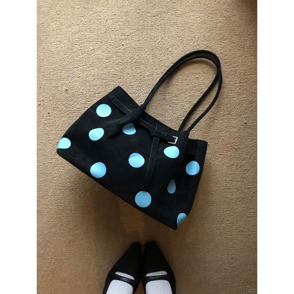 Stylish Polka Dot Tote Bag Acalora