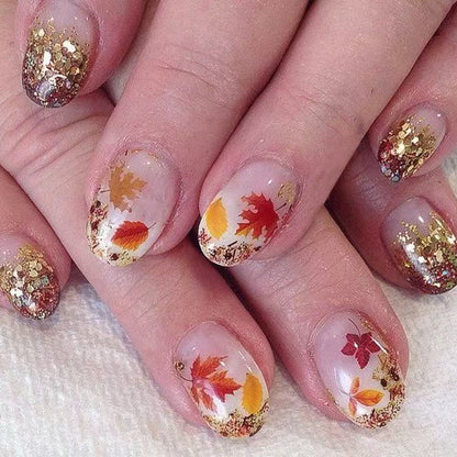 Autumn Leaf Press-On Nails Acalora