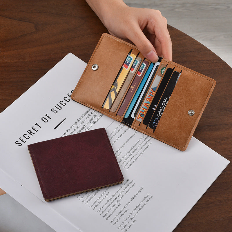 Compact Leather Card Holder Acalora