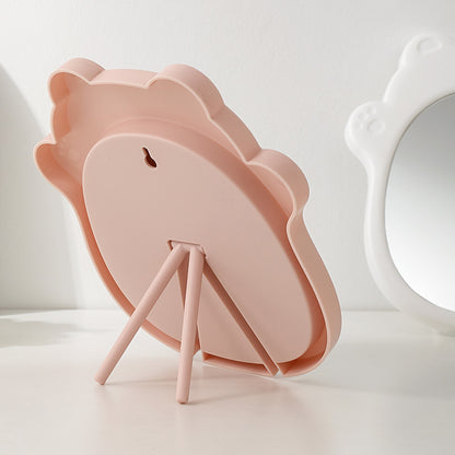 Cute Bear-Shaped Handheld Mirror
