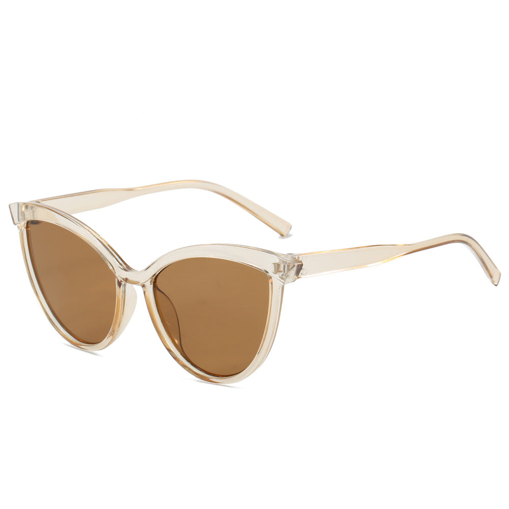 Ladies Elegant Cat-Eye Sunglasses with UV Protection and High-Quality Frame Bowlift