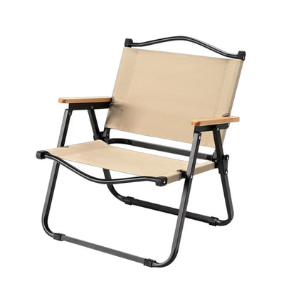 Ladies folding chair with wooden armrests Bowlift