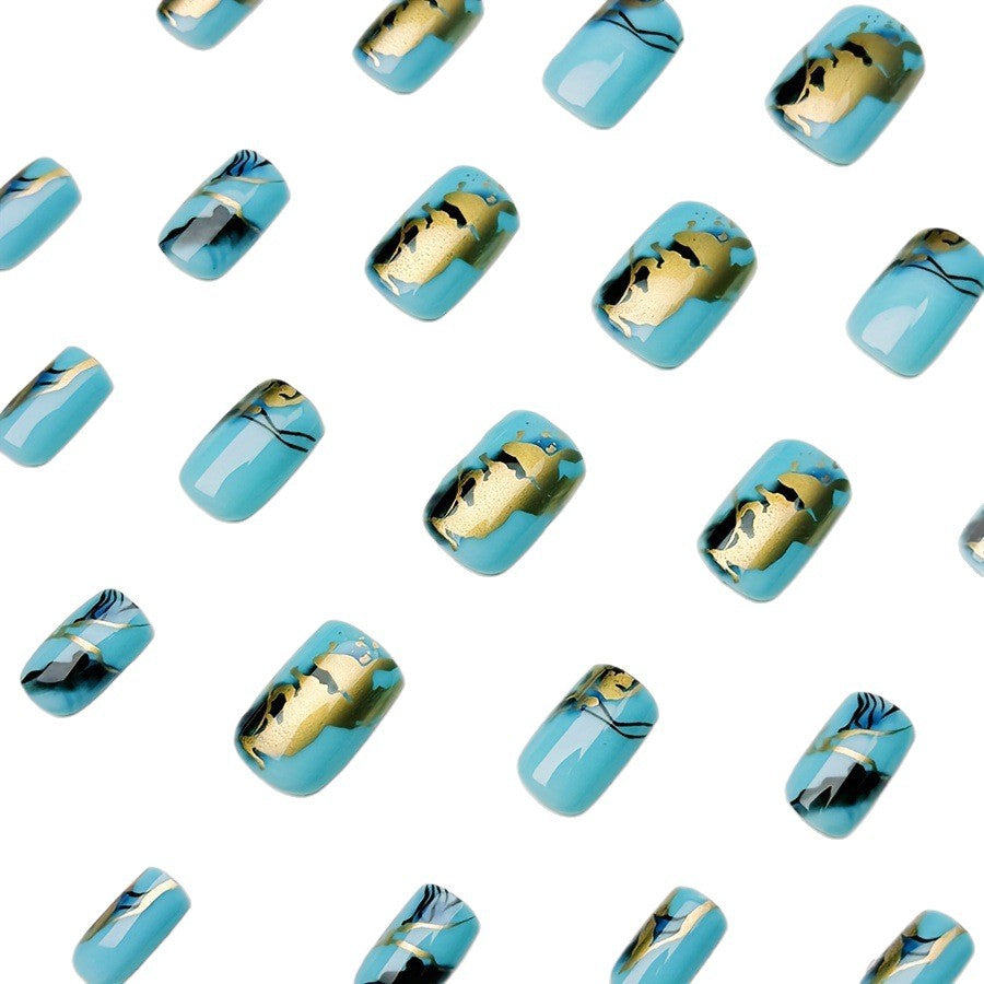 Artistic Marble Effect Nail Design Acalora