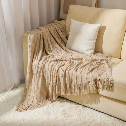 Cozy Textured Throw Blanket