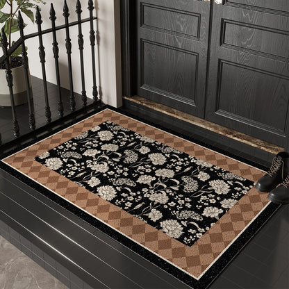 Floral Print Decorative Entry Mat