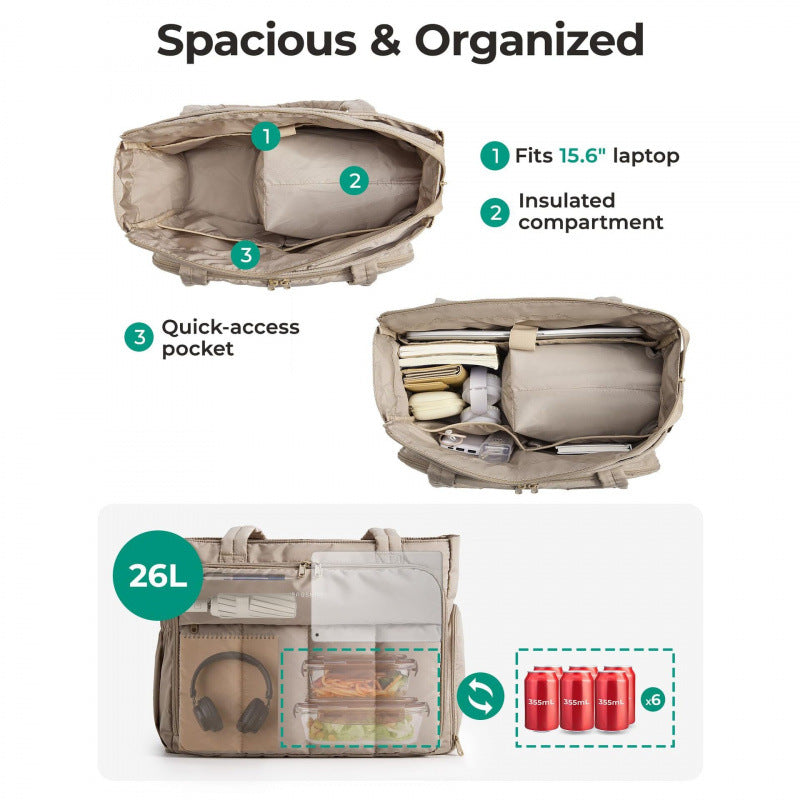 Multi-Functional Insulated Lunch Tote Acalora