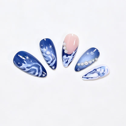 Cosmic Ocean Nail Art Tips Acalora