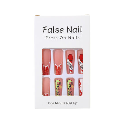 Creative Nail Art Set with Festive Christmas Motifs Acalora