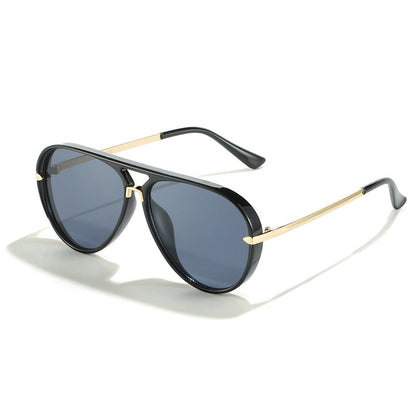 Women Pilot Sunglasses with Modern Metal Frame and UV Protection Bowlift