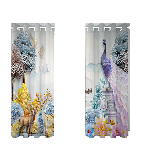 Artistic Fantasy Print Shower Curtain