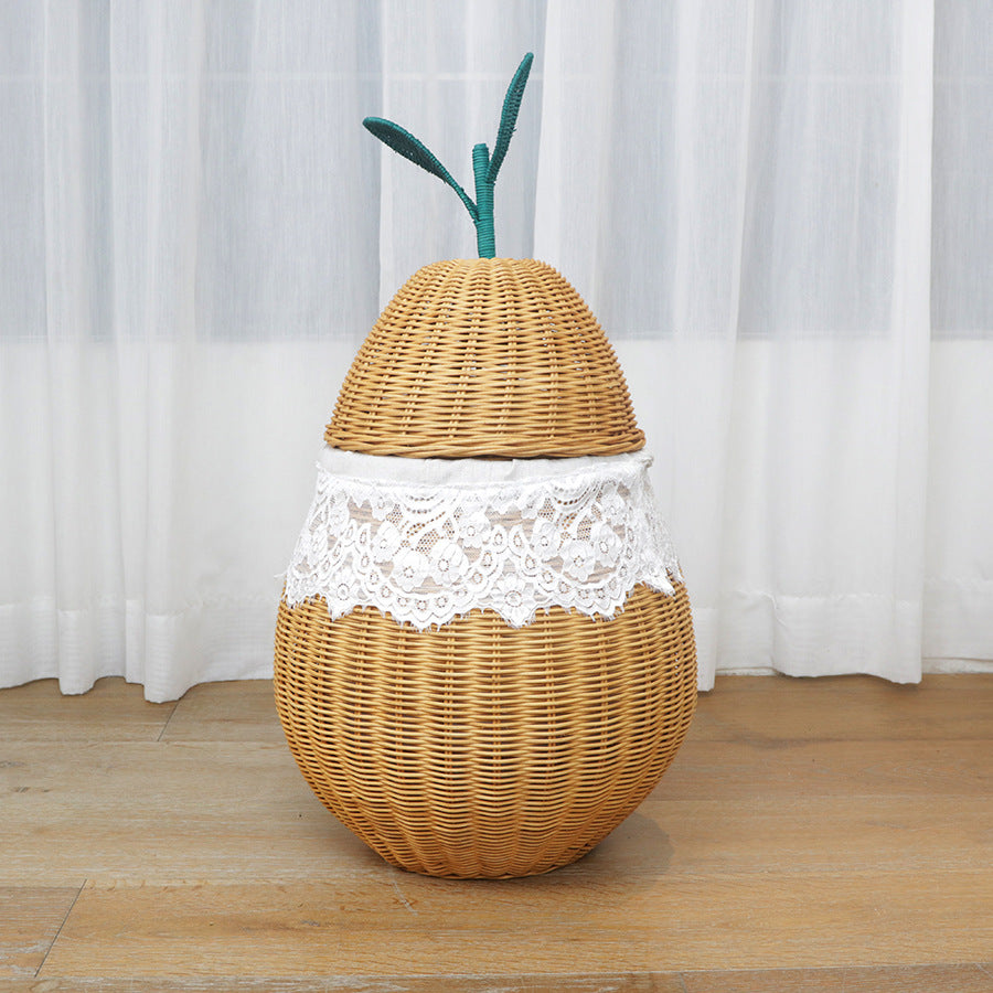 Decorative Woven Storage Container with Lid Acalora