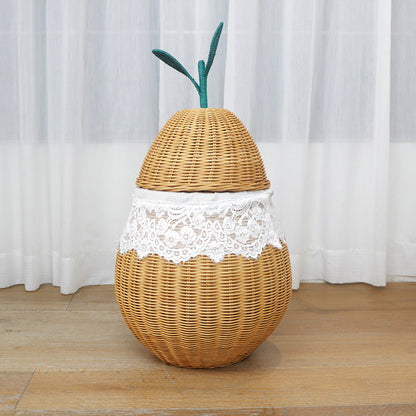 Decorative Woven Storage Container with Lid Acalora