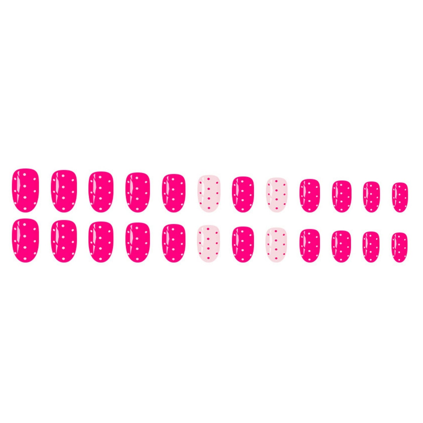 Playful Polka Dot Press-On Nail Set Acalora