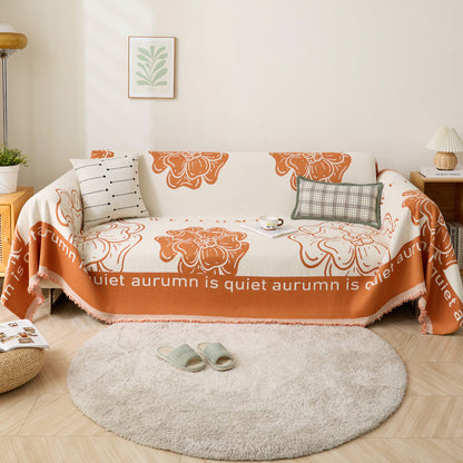 Floral Embroidered Sofa Cover
