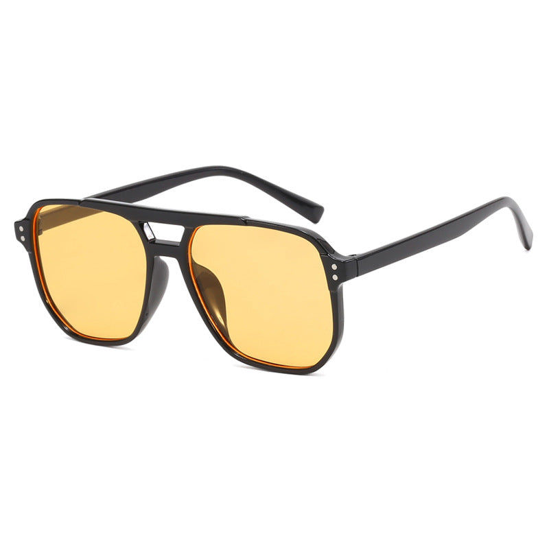 Women's oversized sunglasses with geometric design and UV protection Karnz