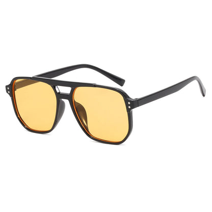 Women's oversized sunglasses with geometric design and UV protection Karnz