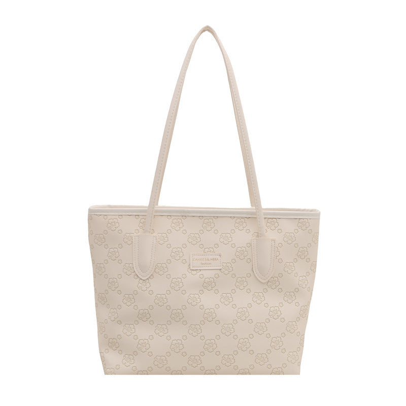 Floral Embossed Tote Bag Acalora