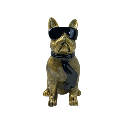 Colorful Bulldog Decoration Figure made of Resin Acalora