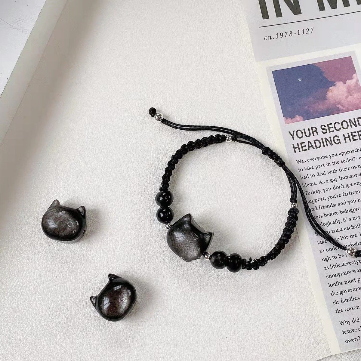 Cat-Themed Charm Bracelet Acalora