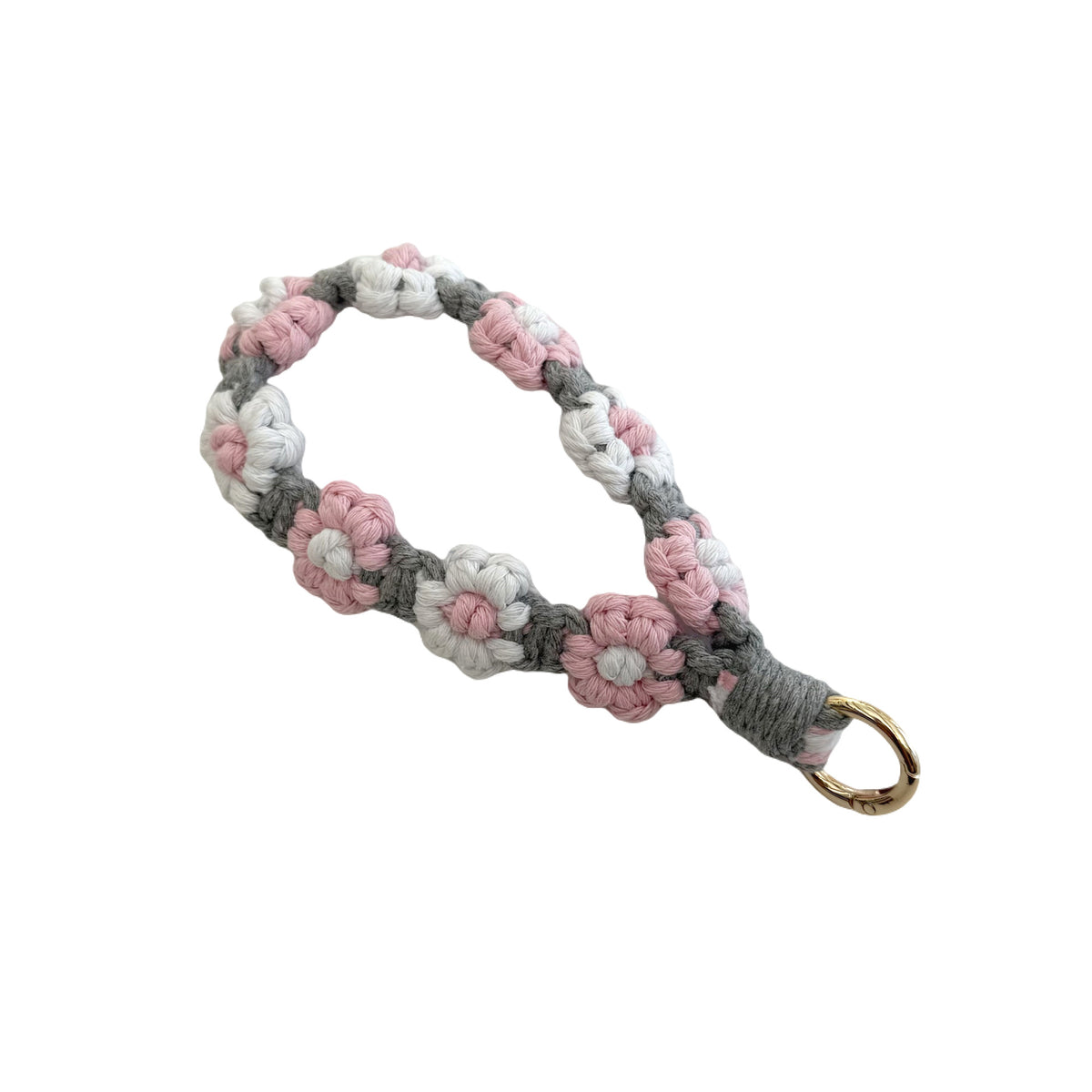 Floral Macrame Keychain Holder Acalora