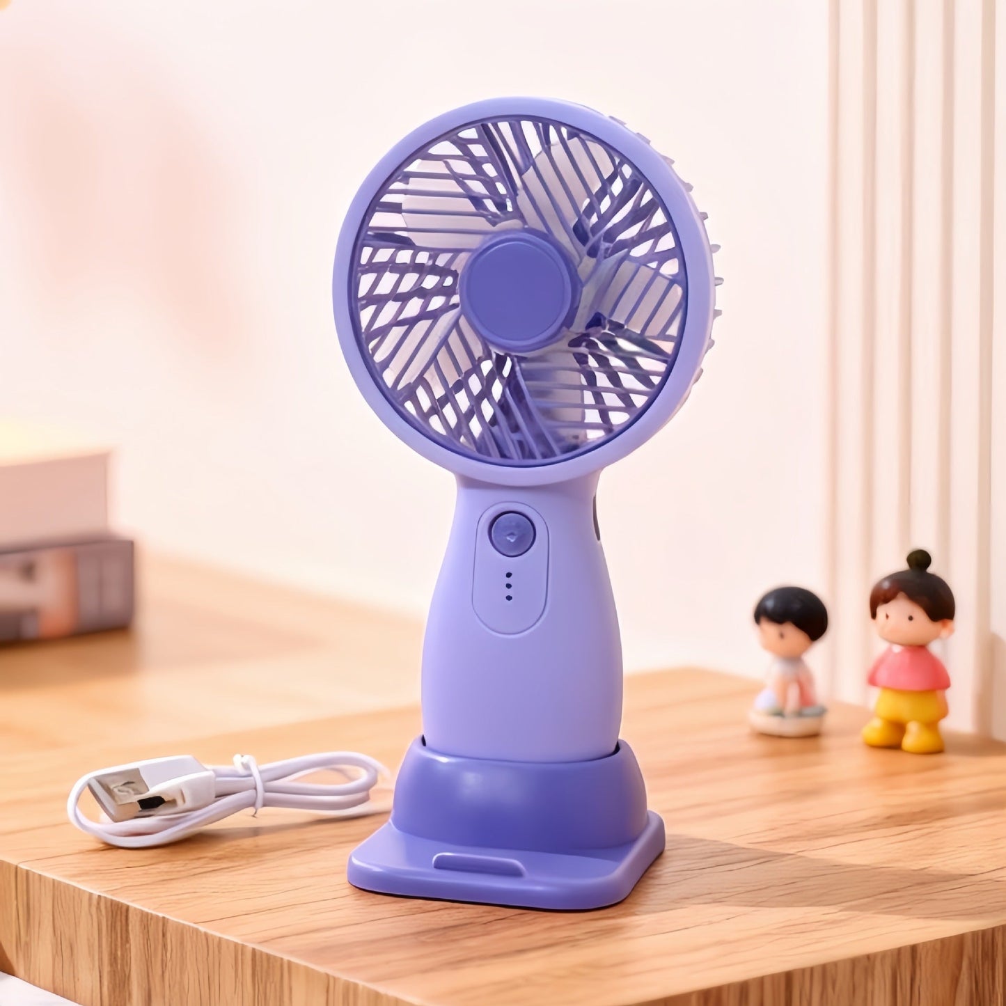 Women's Portable Table Fan with flexible tilt mechanism and powerful battery technology Brehn
