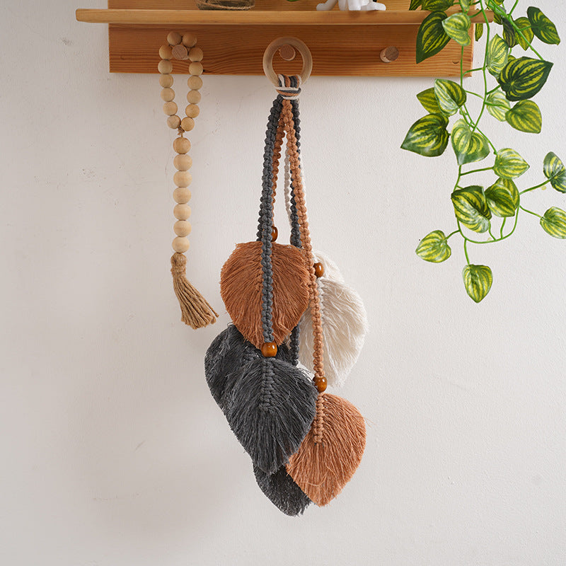Macrame Leaf Wall Hanging Decor Acalora