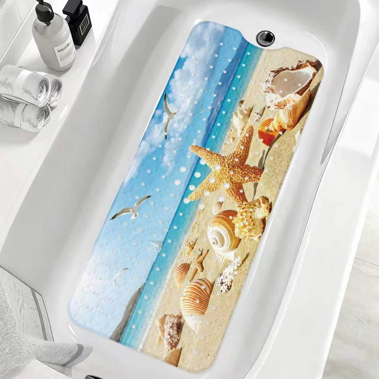 Decorative Ocean Shell Bath Mat