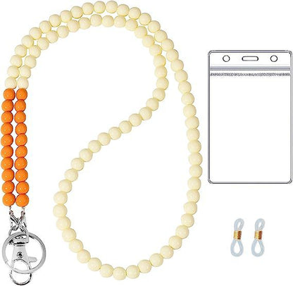 Beaded Lanyard with ID Holder Acalora