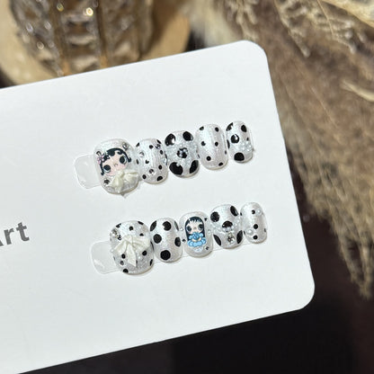 Whimsical Character Press-On Nail Art Set Acalora